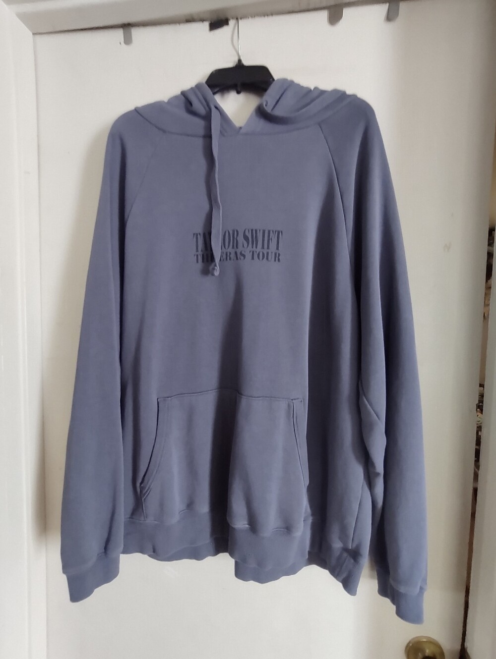 Offical Taylor Swift Eras 2023-2024 Tour Gray Large Hoodie Pullover Sweater